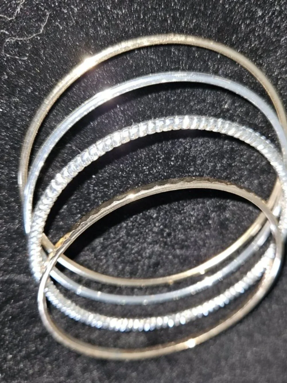 MARK Lot of Gold and Silver Tone Bangle Bracelets
